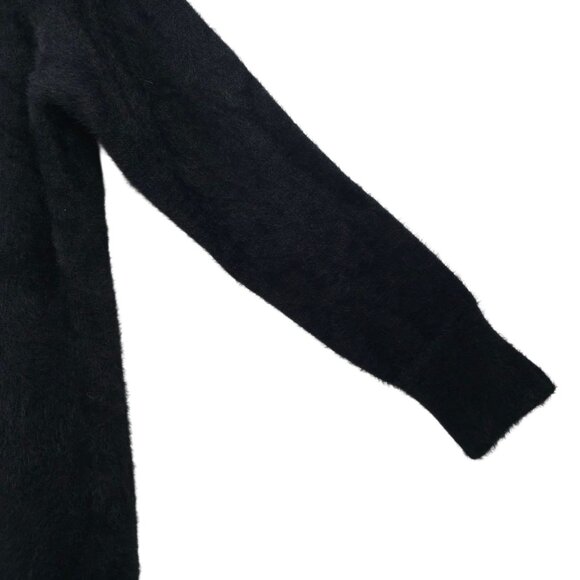 Loft Sweater Fuzzy Womens L Pullover Ribbed Wide Mock Neck Essential Tunic NEW - Picture 15 of 16